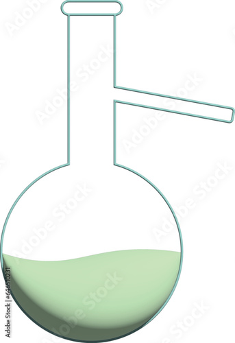 Flask for chemical preparations for decoration and design.