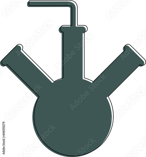 Flask for chemical preparations for decoration and design.