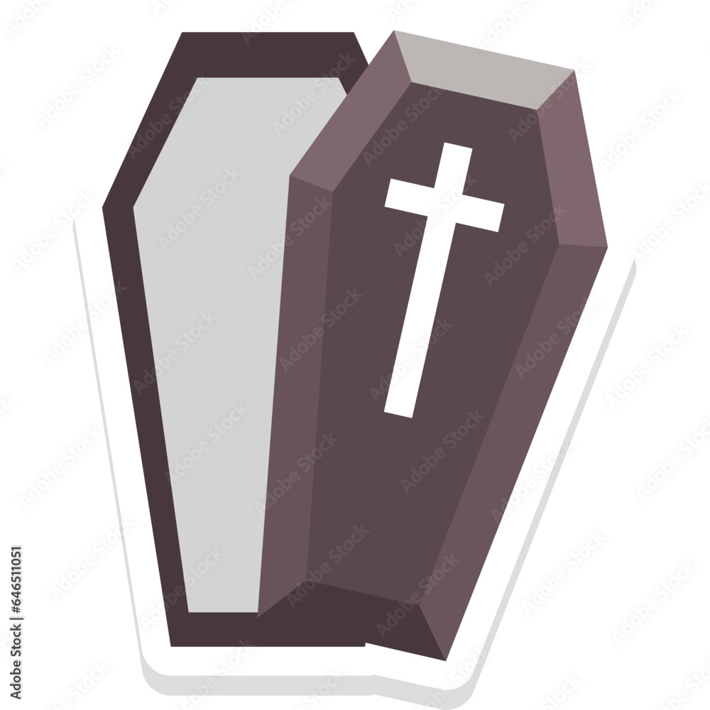 Obraz premium Halloween Coffin