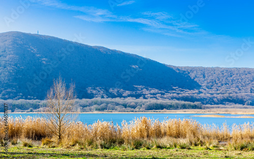 Lake Vico between the Cimini Mountains. Italy. photo