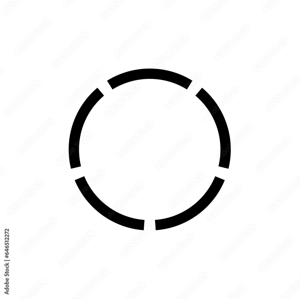 Vecteur Stock Round progress bar. Circle loader and countdown icon for ...