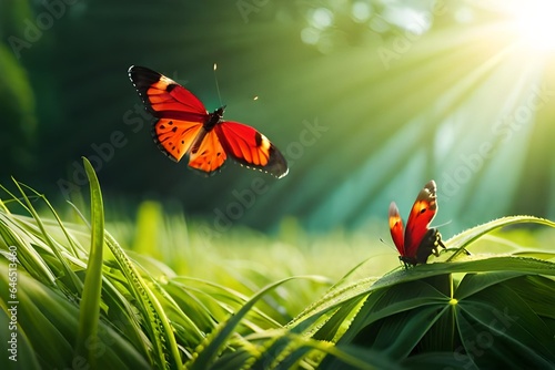 butterfly on a flower © rana