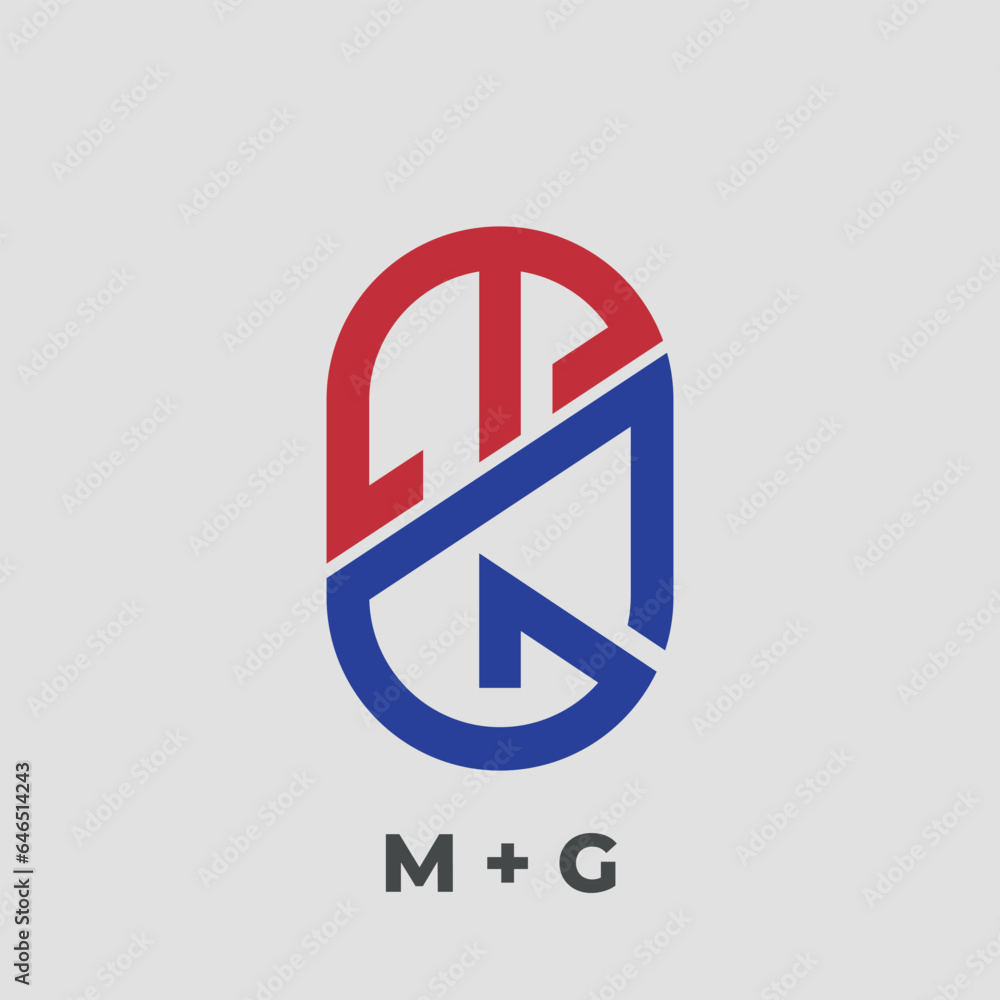 Letter Mg Logo. creative letter logo design Letter Mg Logo. creative letter logo design