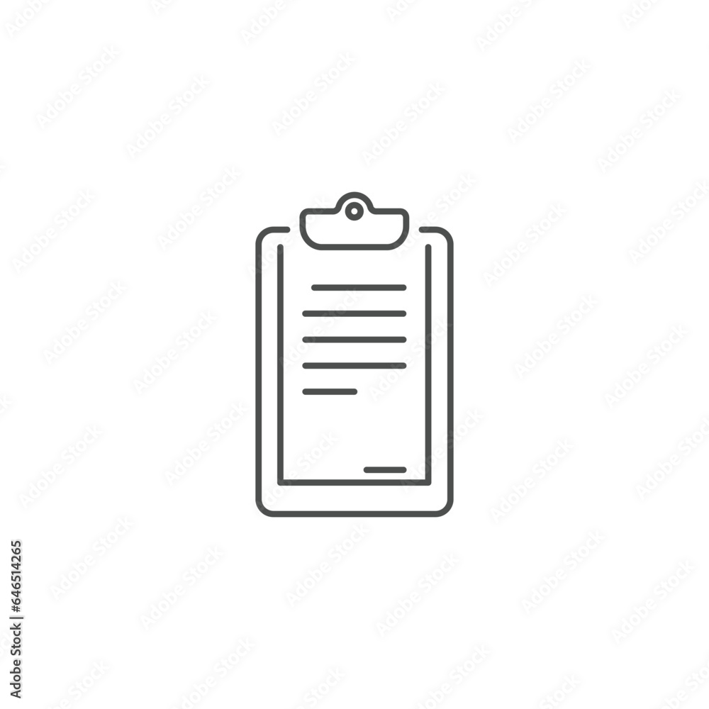 Clipboard Related Vector Line Icon Clipboard Related Vector Line Icon