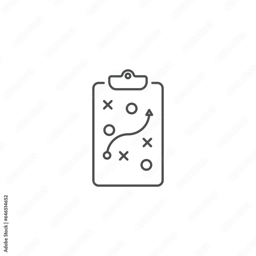 Clipboard Related Vector Line Icon Clipboard Related Vector Line Icon
