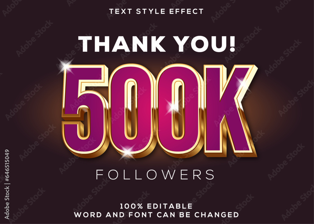 Purple and gold 3d text effect Purple and gold 3d text effect