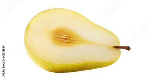 sliced orange pear , png file of isolated cutout object on transparent background.