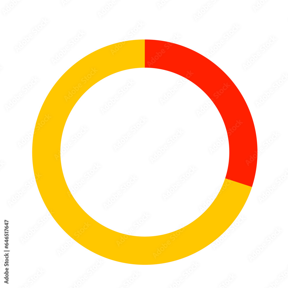Colorful pie charts. Ux percent download, dashboard for app, web. Stock Vector Adobe Stock