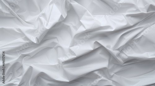 close-up of a background made of crumpled white paper, abstract, copy space