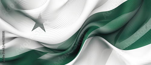 14th of August Pakistan Independence Day waving Background, AI Generated