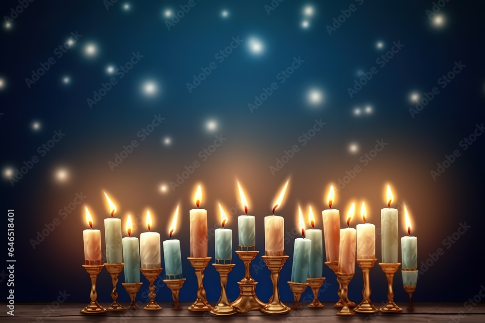 Happy Hanukkah Concept. Hanukkah Background. Hanukkah Theme. Generative Ai. Happy Hanukkah Concept. Hanukkah Background. Hanukkah Theme. Generative Ai.