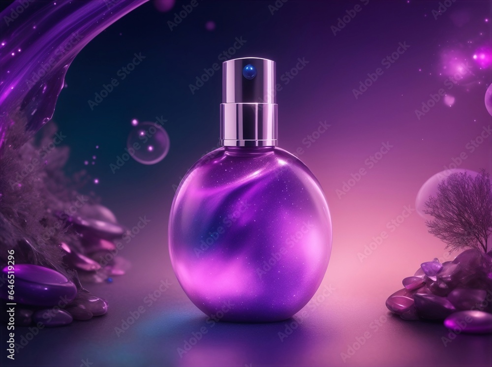 Iridescent Cosmetics Bottle - Mysterious & Alluring Iridescent Cosmetics Bottle - Mysterious & Alluring