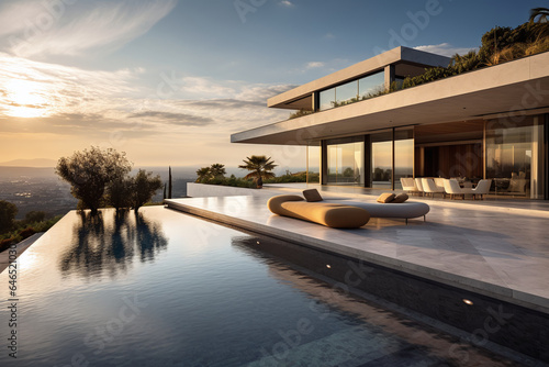 modern house with swimming pool  © wiizii