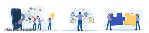 Refer friend vector illustration