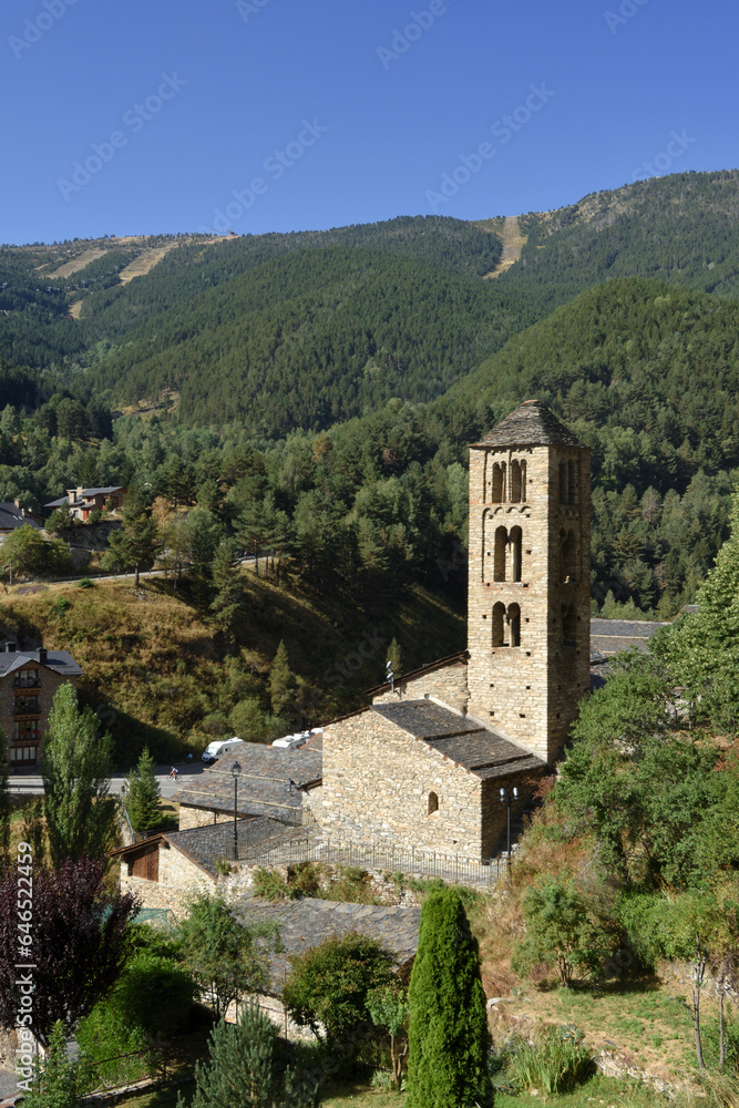 Fototapeta premium Romanesque church of Sant Climent de Pal, Andorra