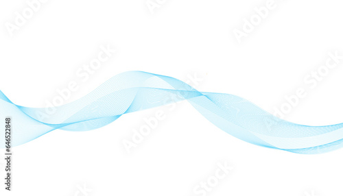 Abstract vector background with smooth color waves. Smoke wavy lines. Blue wave vector illustration. Design elements.
