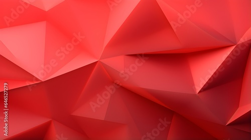Abstract 3D Background of triangular Shapes in light red Colors. Modern Wallpaper of geometric Patterns 