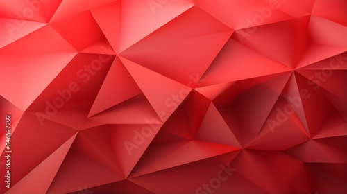Abstract 3D Background of triangular Shapes in light red Colors. Modern Wallpaper of geometric Patterns 
