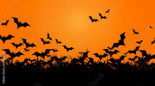 Halloween background copy space with halloween item © Abubakar