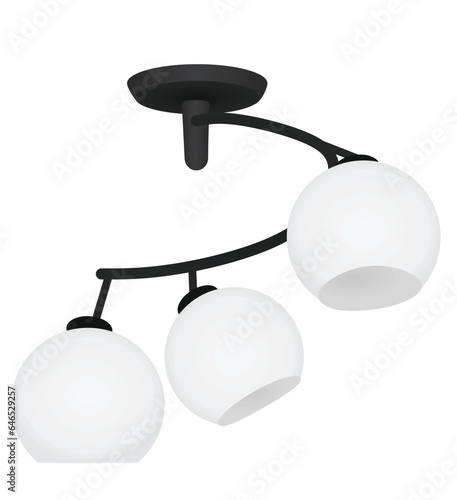 Home hanging light. vector illustration