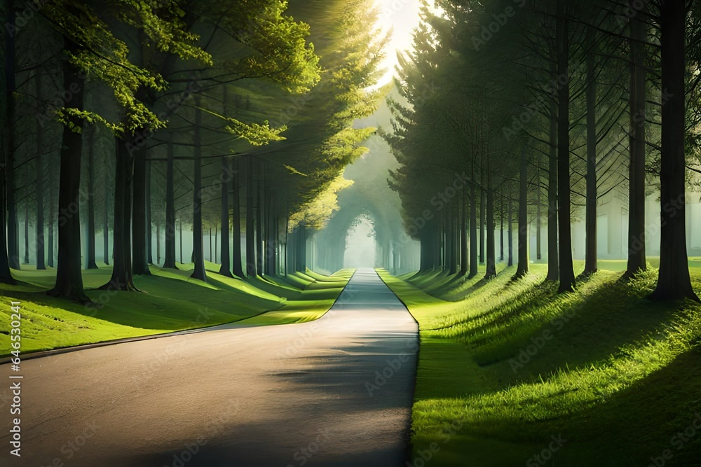 Fototapeta premium morning in the forest