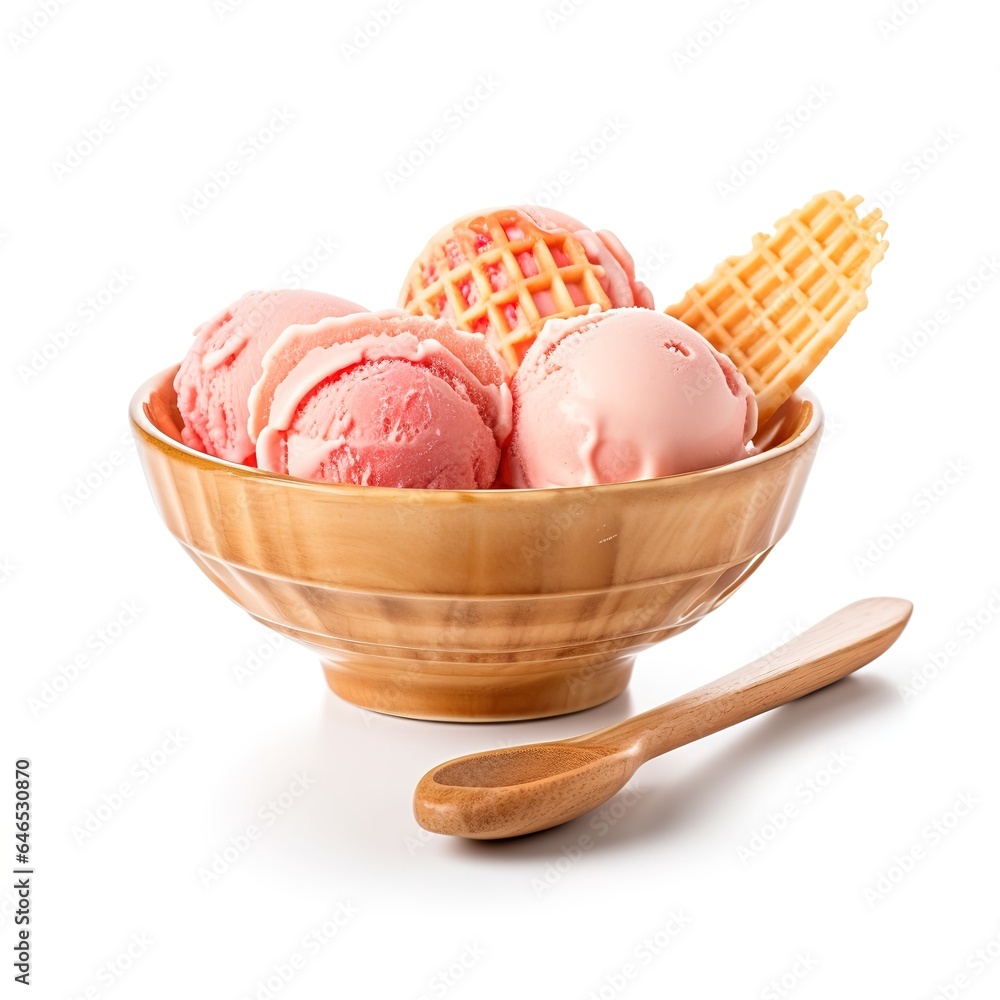 ice cream with chocolate treats isolated ice cream with chocolate treats isolated