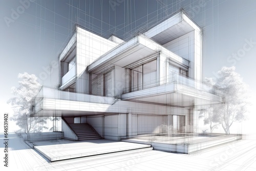 house on the beach. Generative AI © create interior