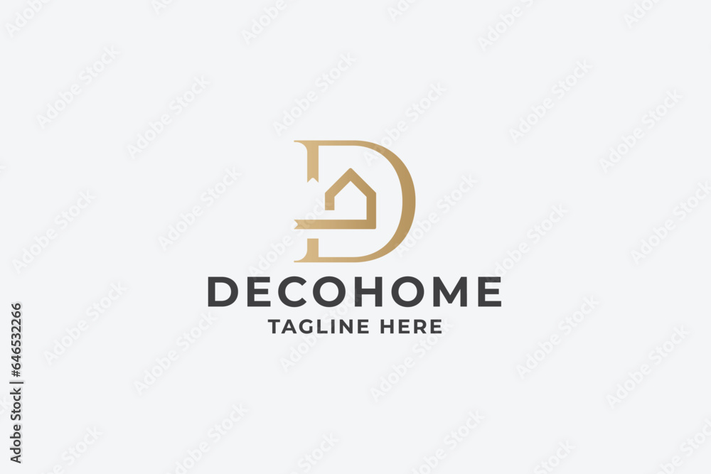 Deco Home Letter D Pro Logo Template
