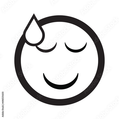 Emoji face reaction icon design