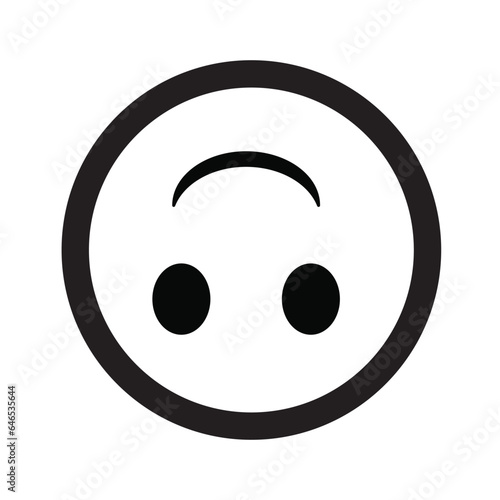 Emoji face reaction icon design