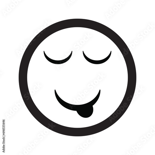 Emoji face reaction icon design