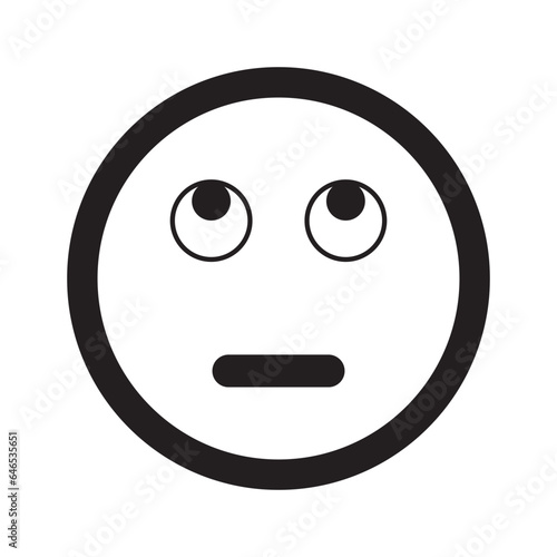 Emoji face reaction icon design