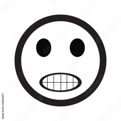 Emoji face reaction icon design