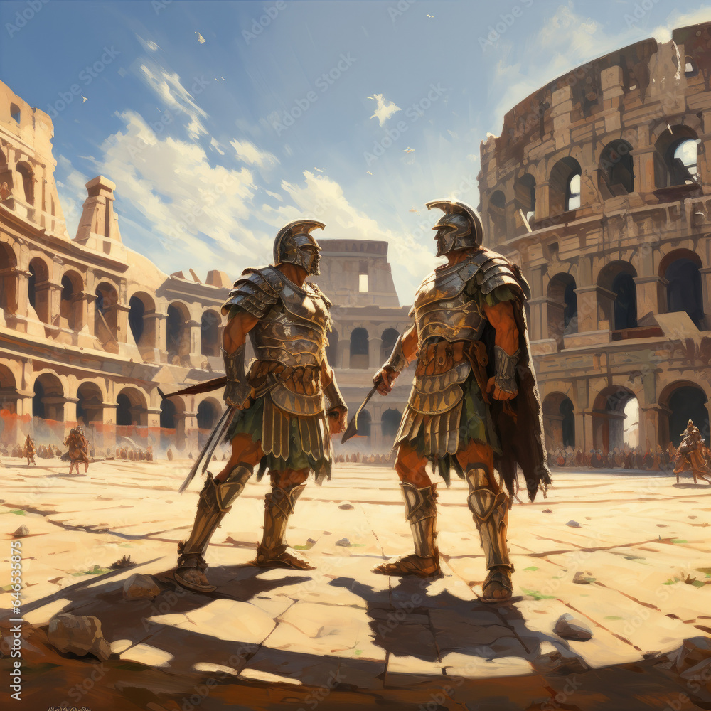 Battle of the gladiators