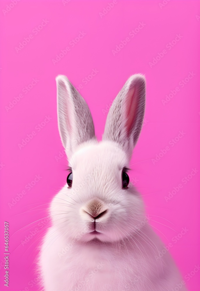 A Minimalist Pop Art Rabbit: Bold Lines and Vibrant Colors Bring Wildlife to Life in Contemporary Style A Minimalist Pop Art Rabbit: Bold Lines and Vibrant Colors Bring Wildlife to Life in Contemporary Style
