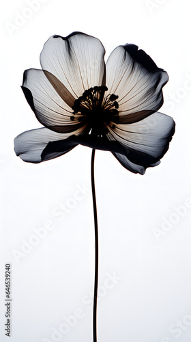 Wallpaper Mural black Flower on white background, nature, flowers, plant, plants, grow, bring your girl flowers Torontodigital.ca