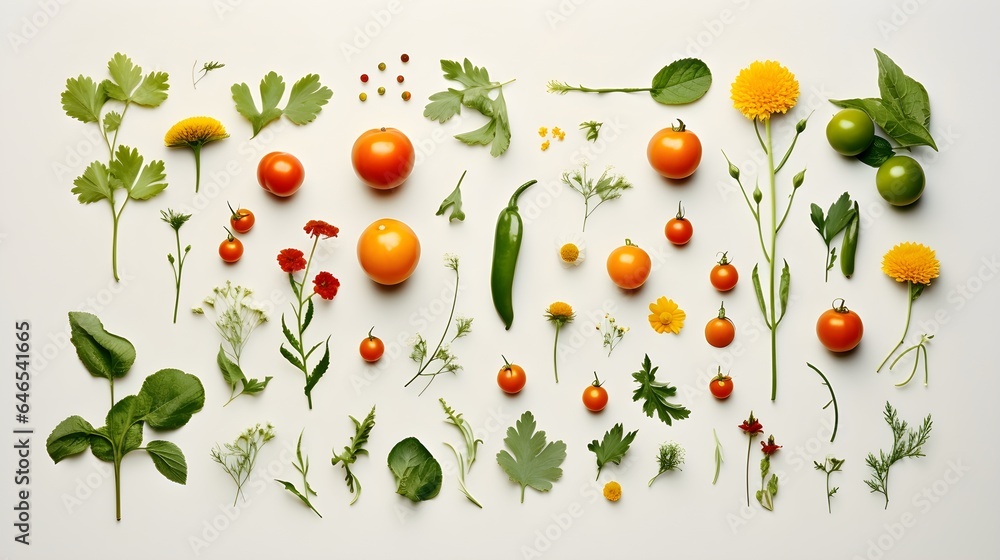 Tomatoes photo realistic flat lay pattern background. Tomatoes photo realistic flat lay pattern background.