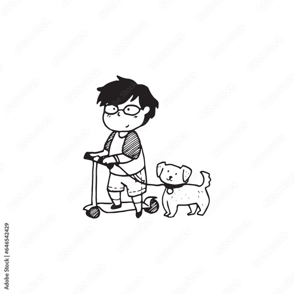 Handdrawn kid illustration, child drawing, cute kid Handdrawn kid illustration, child drawing, cute kid
