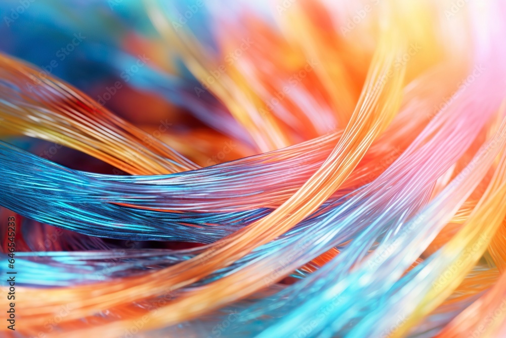 Electronic background, data cables of various colors, shine when transferring information. Electronic background, data cables of various colors, shine when transferring information.