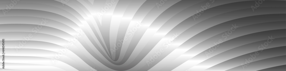 Monochrome cover design, abstract background. Wavy silver parallel gradient lines, ribbons, silk. Black and white with shades of gray banner, poster. eps vector Monochrome cover design, abstract background. Wavy silver parallel gradient lines, ribbons, silk. Black and white with shades of gray banner, poster. eps vector