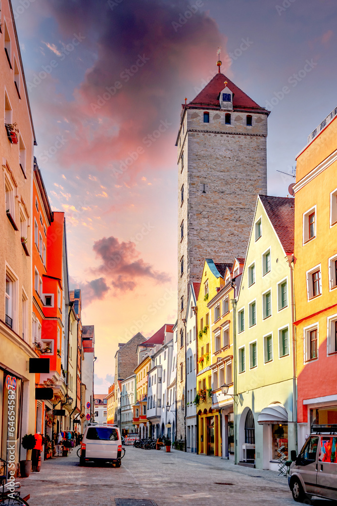Altstadt, Regensburg, Bayern, Deutschland 