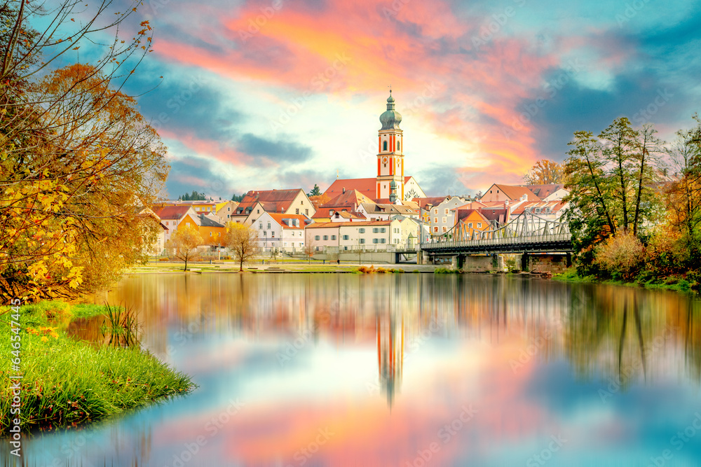 Naklejka premium Altstadt, Roding, Bayern, Deutschland