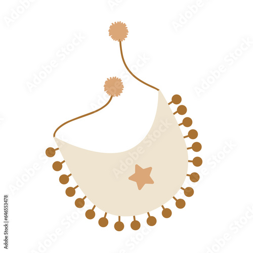 Babies bibs design in scandinavian style