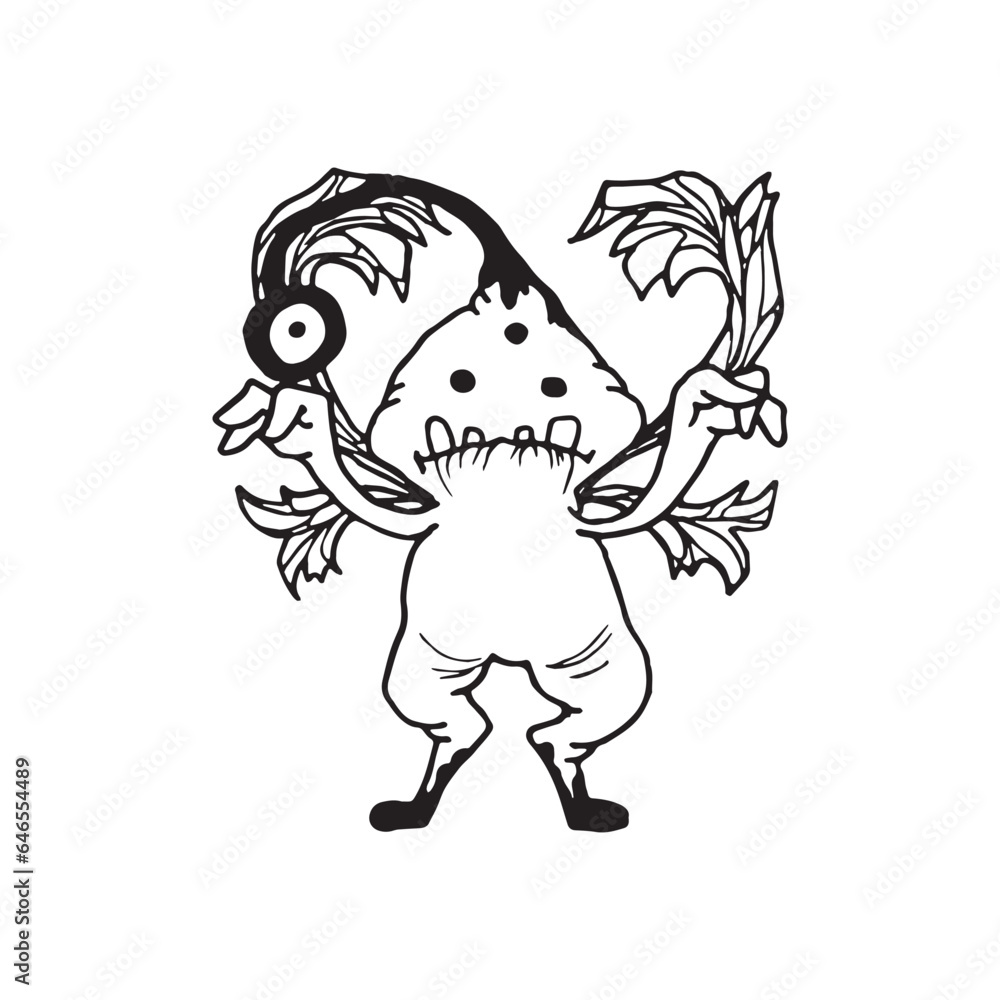 Handdrawn magic creature, Magic animal drawing Handdrawn magic creature, Magic animal drawing