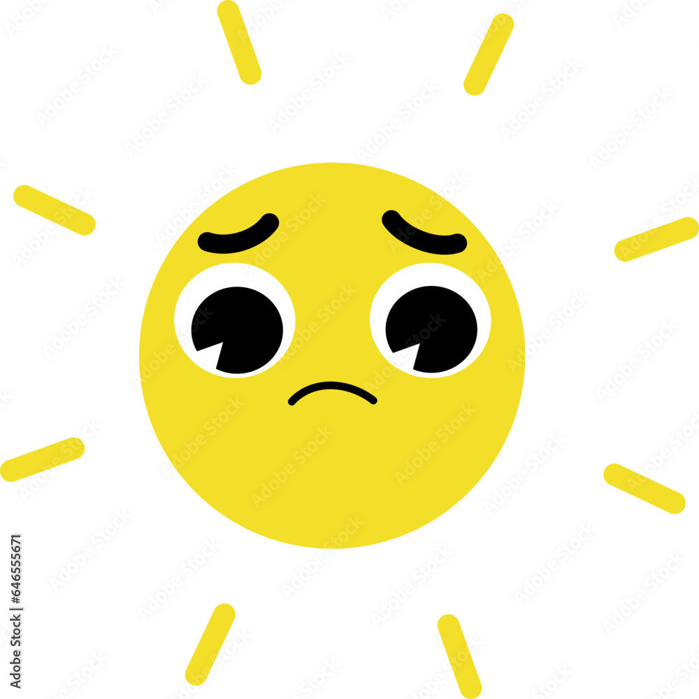 Sun Face Sad