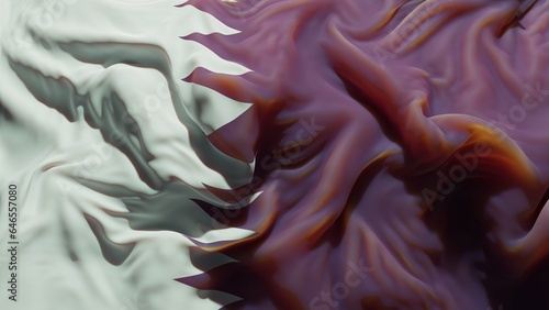 Abstract Qatar Flag 3D Render (3D Artwork)