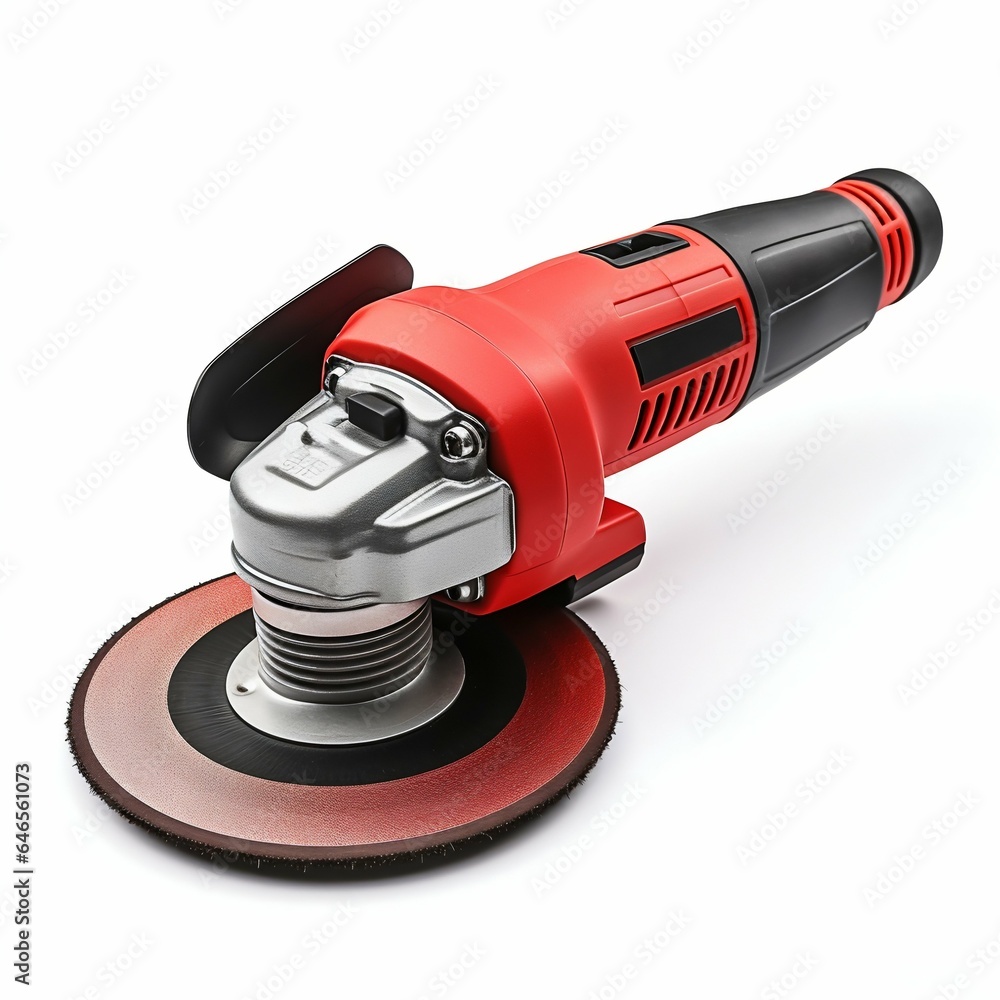 Angle Grinder Tool Isolated on White. Generative ai Angle Grinder Tool Isolated on White. Generative ai