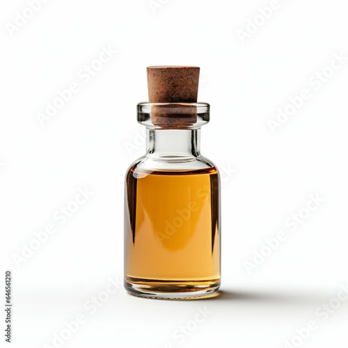 Essential Oil Bottle Isolated on White. Generative ai