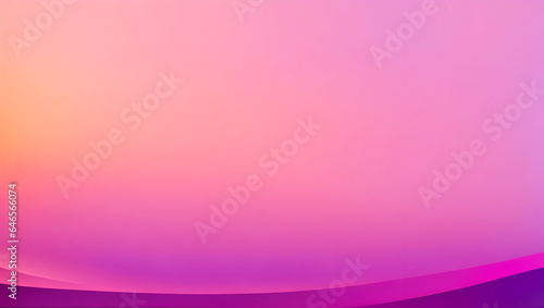 Romantic Sunset Gradient Art - Pink, Purple Diagonal Transition, Floral Touch photo
