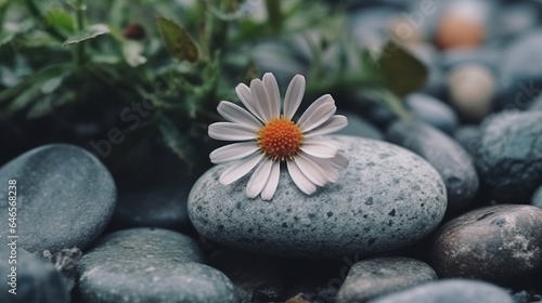 Nature stones. Created with Generative AI technology.
